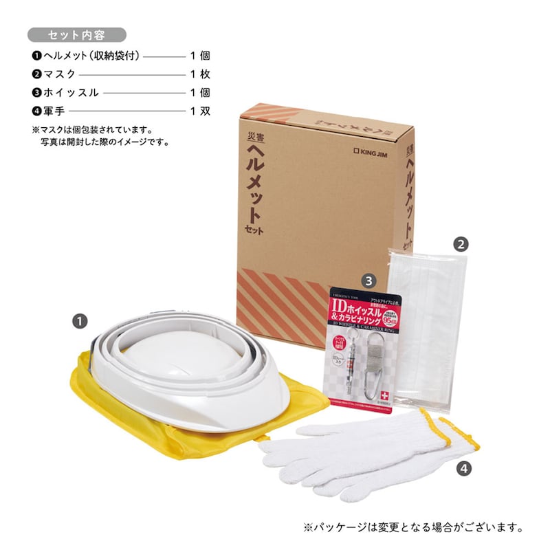 ヘルメットセット　セット内容