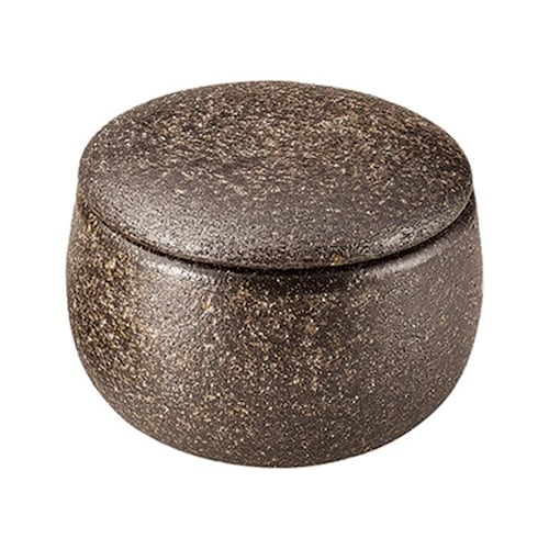 伊賀焼 冷蔵庫保存・レンジ温めできる陶器のおひつ＜1合＞