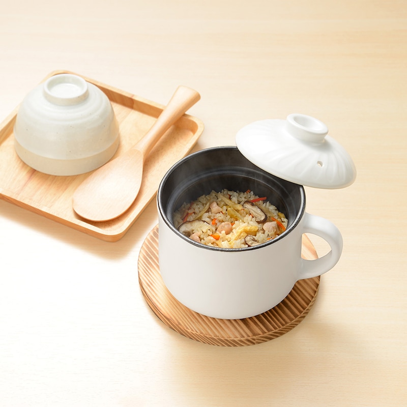 1合炊き/どんぶりよりひとまわり大きい程度の小さな１合炊き用炊飯土鍋