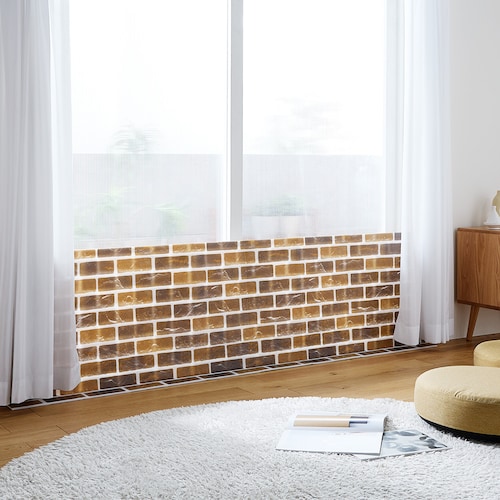 立てるだけで冷気・隙間風をブロックする折りたたみパネル ＜H60×W200cm・2枚組＞