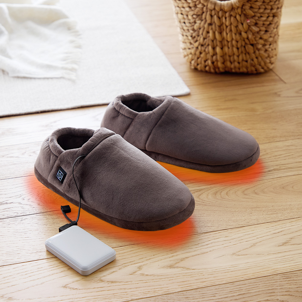 【ベルメゾン】モバイルバッテリーにつなげて どこでも床暖スリッパ 【ベルメゾン】モバイルバッテリーにつなげて どこでも床暖スリッパ