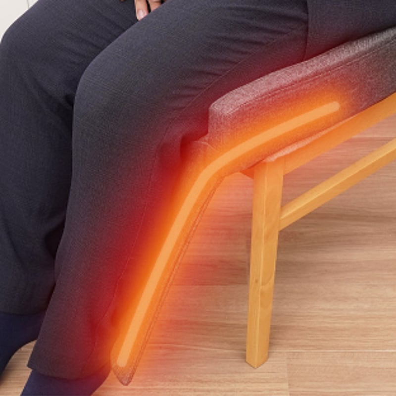 座っているだけで、温めにくい足の裏側がぽっかぽか