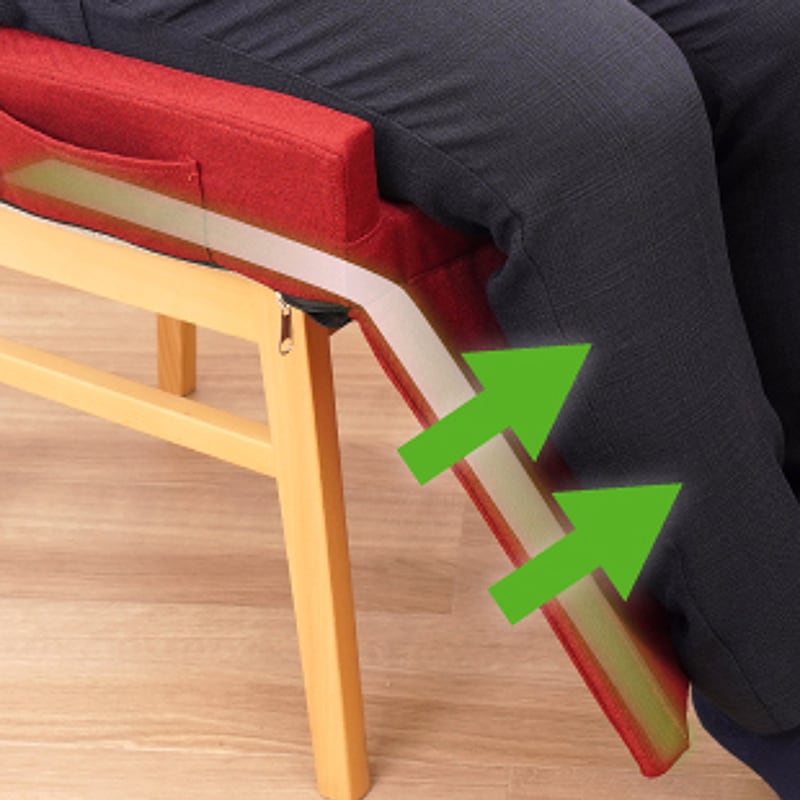 ヒーターが丁度よくふくらはぎに当たるようしっかりとサポート