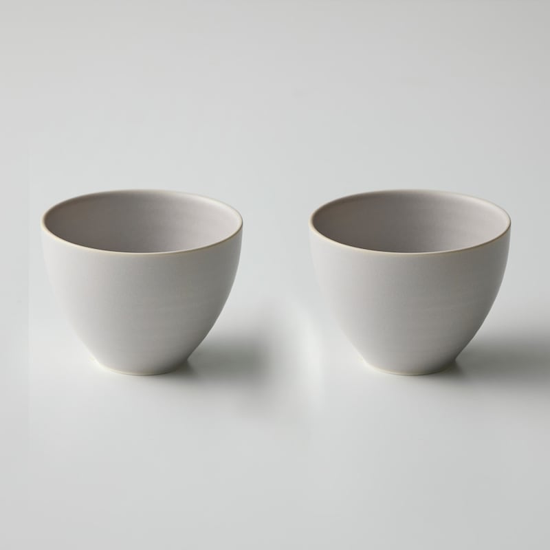 灰/湯のみ２個組