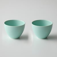 浅葱/湯のみ２個組