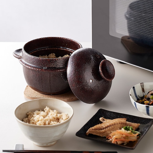 手間・時間のかかる玄米炊飯が手軽にできる レンジで玄米炊飯セット