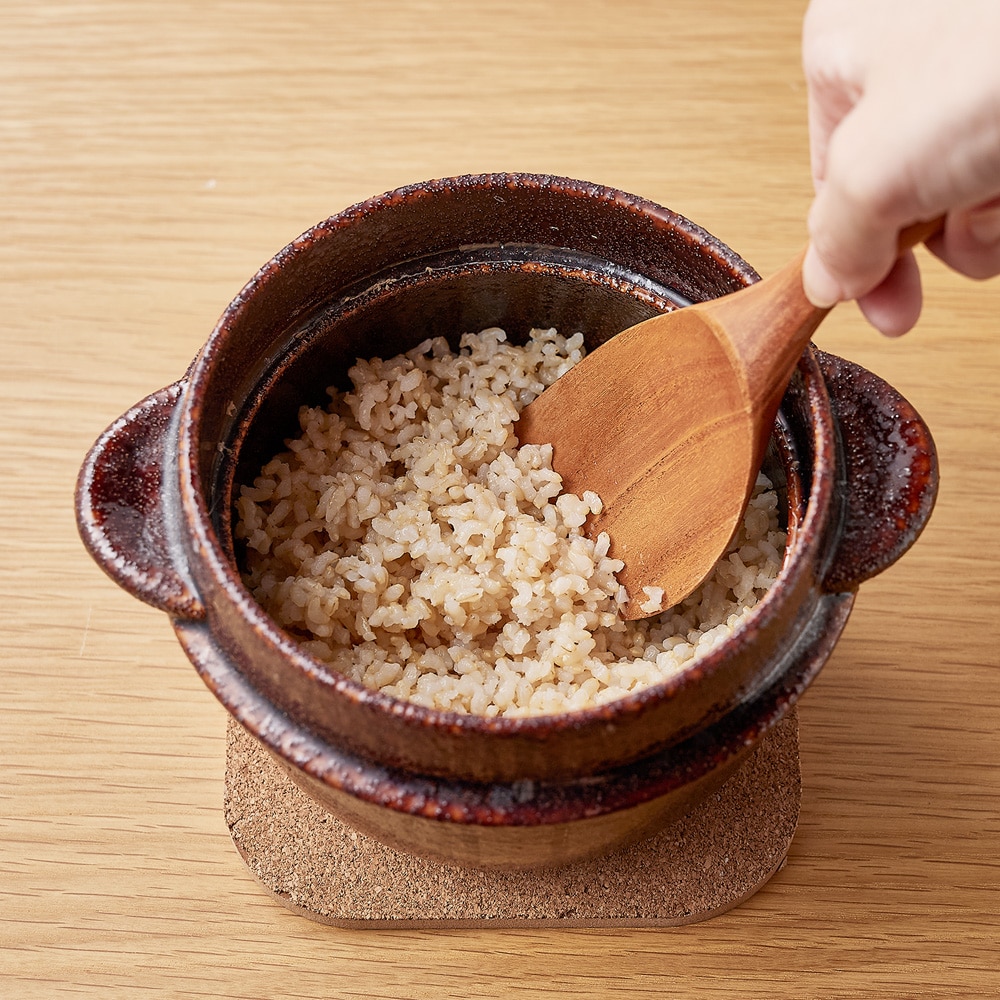 STEP5追炊き/しゃもじで軽くほぐしてから2分加熱