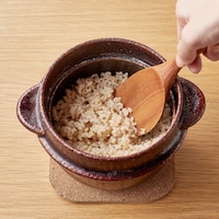 STEP5追炊き/しゃもじで軽くほぐしてから2分加熱
