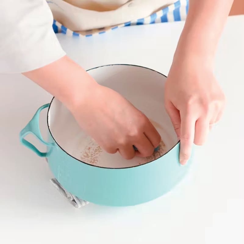 2、カレーの入ってたベトベト鍋を洗い・・・