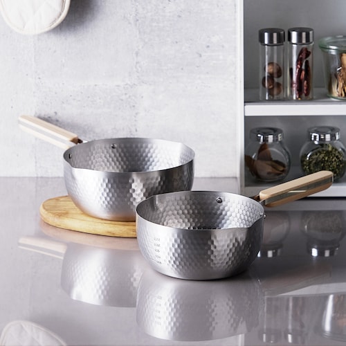 燕三条でつくるこだわりのステンレス製雪平鍋 ＜18／20cm＞