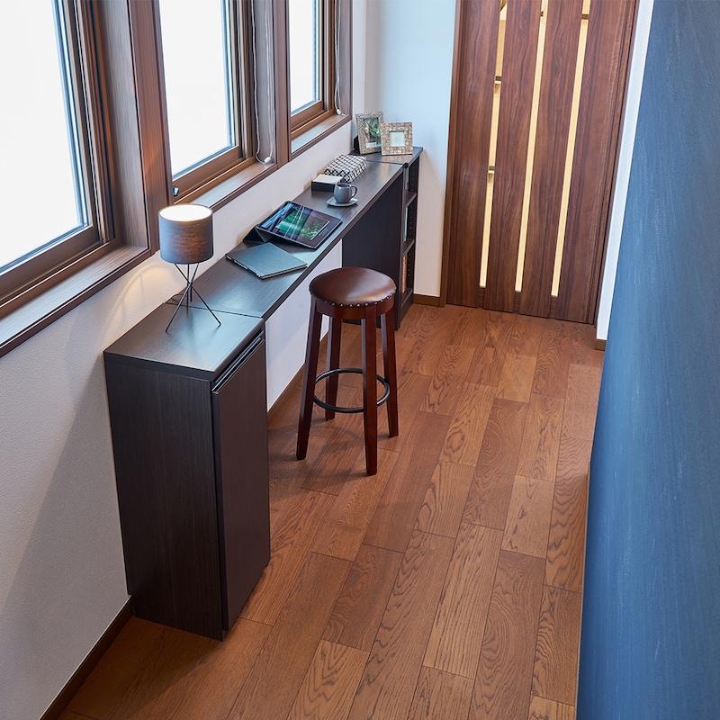 使用イメージ　幅170×奥行29.5cm/ダークブラウン