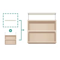 天井突っ張りを強化する突っ張り強化板付き/ライトナチュラル　※仕様のみの参照です。