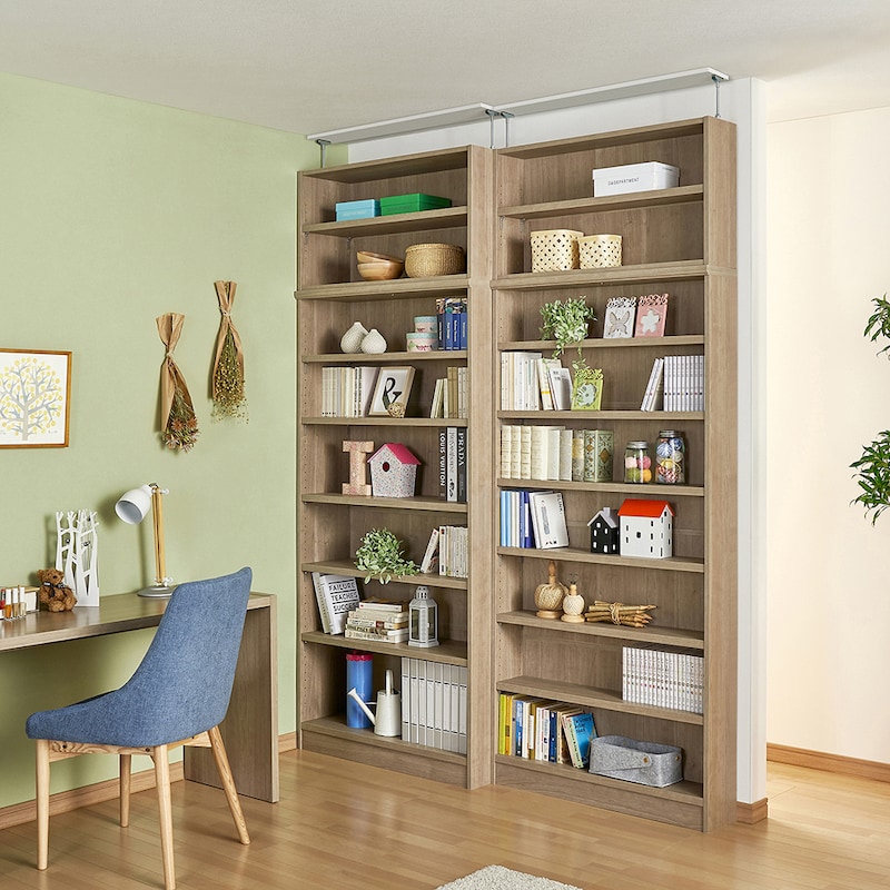 スモーキーブラウン・2台使用時(左/奥行25cm・右/奥行19cmは別ページにて販売中)