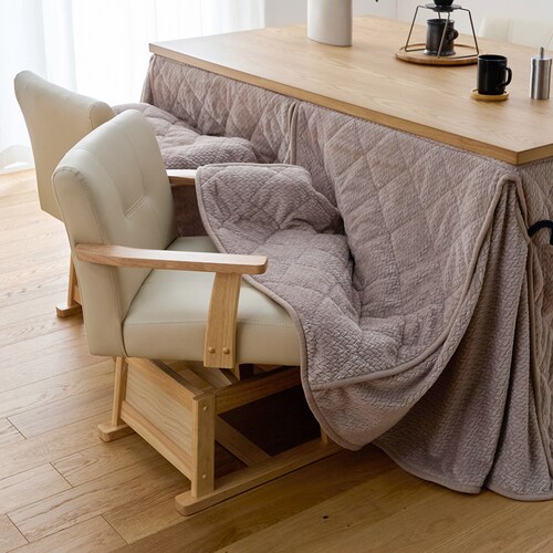 高さ調整ができる回転式こたつチェア ＜座面高35.5・40.5＞