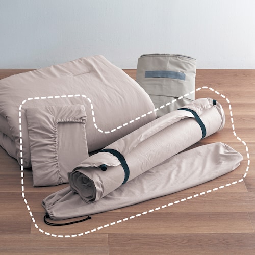 省スペースで収納できる敷布団・敷布団カバーセット