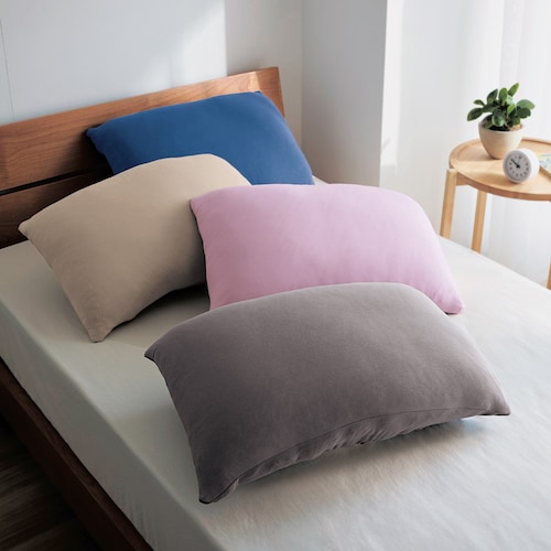 綿混素材の吸水速乾・消臭のびのび枕カバー