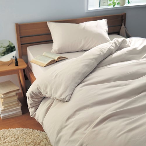 洗いをかけたやわらかポリエステルの抗菌防臭掛け布団カバー