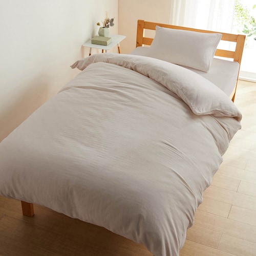 やわらかな綿ガーゼの布団カバーセット(3点)