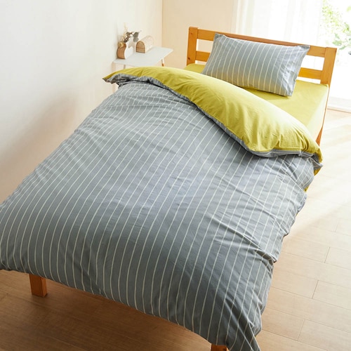 北欧スタイルの綿素材を使った掛け布団カバー