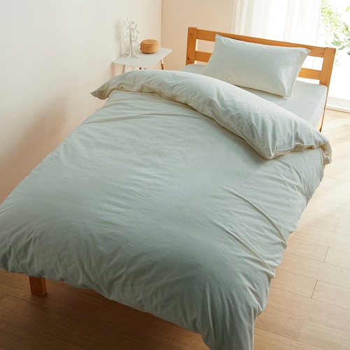 洗いをかけた綿素材の掛け布団カバー