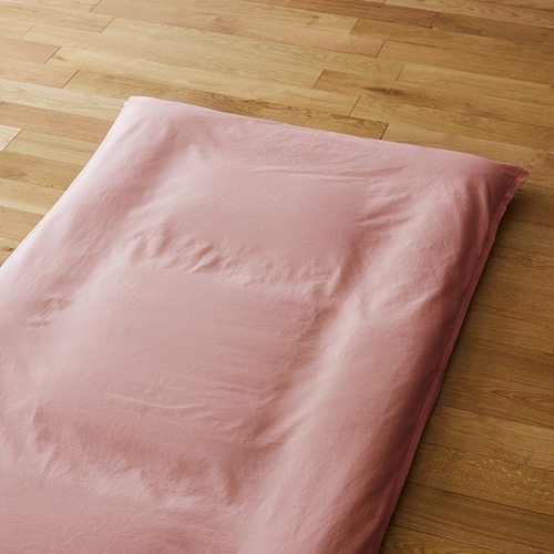 洗いをかけた綿素材の敷布団カバー