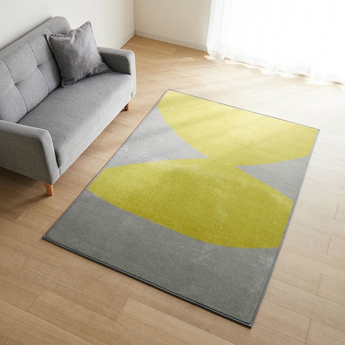 アートを楽しむウレタン入りシェニールラグ