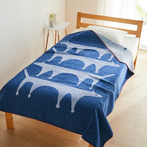 アートを楽しむシェニールブランケット