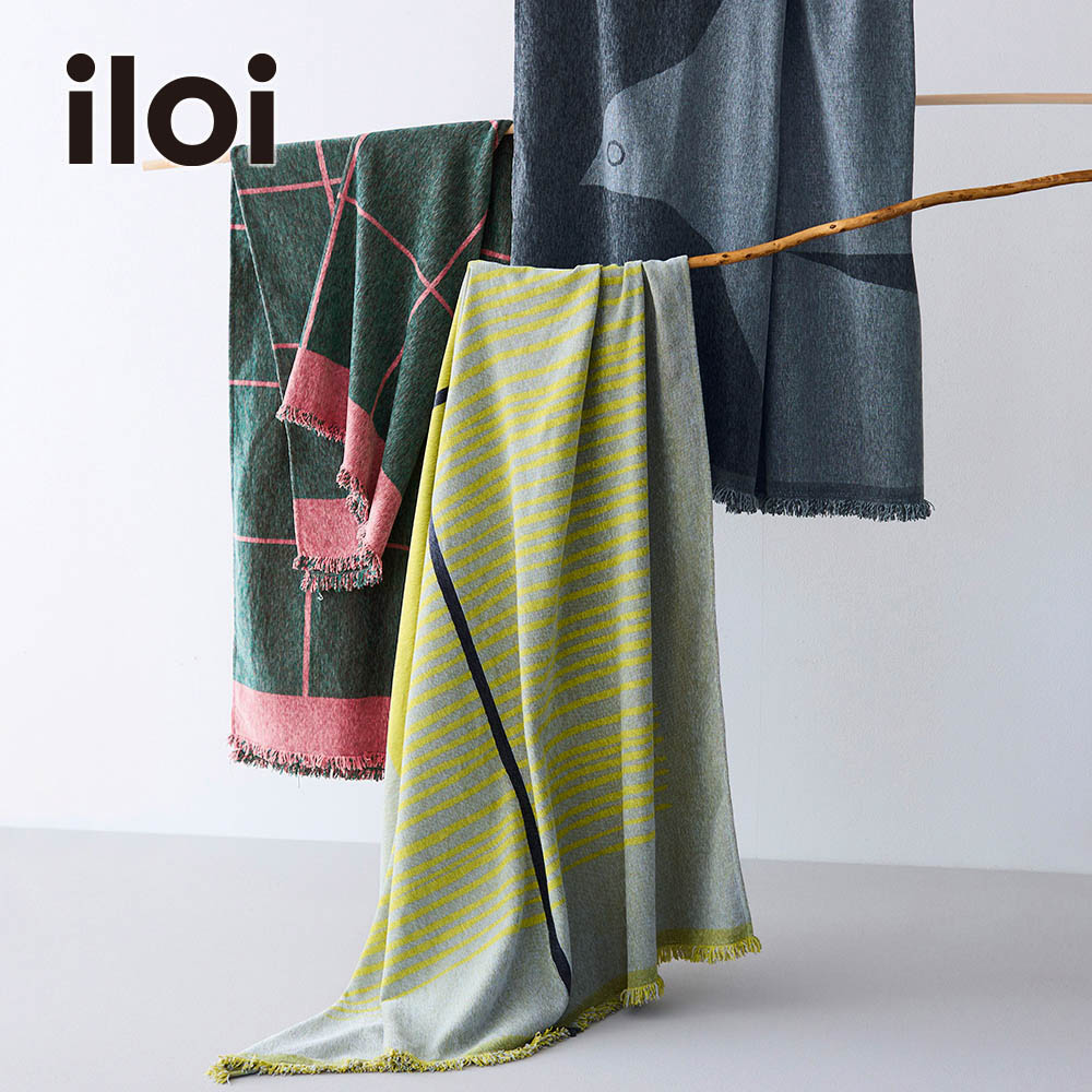 【iloi/イロアイ】北欧スタイルのシェニールブランケット 【SNSで話題】