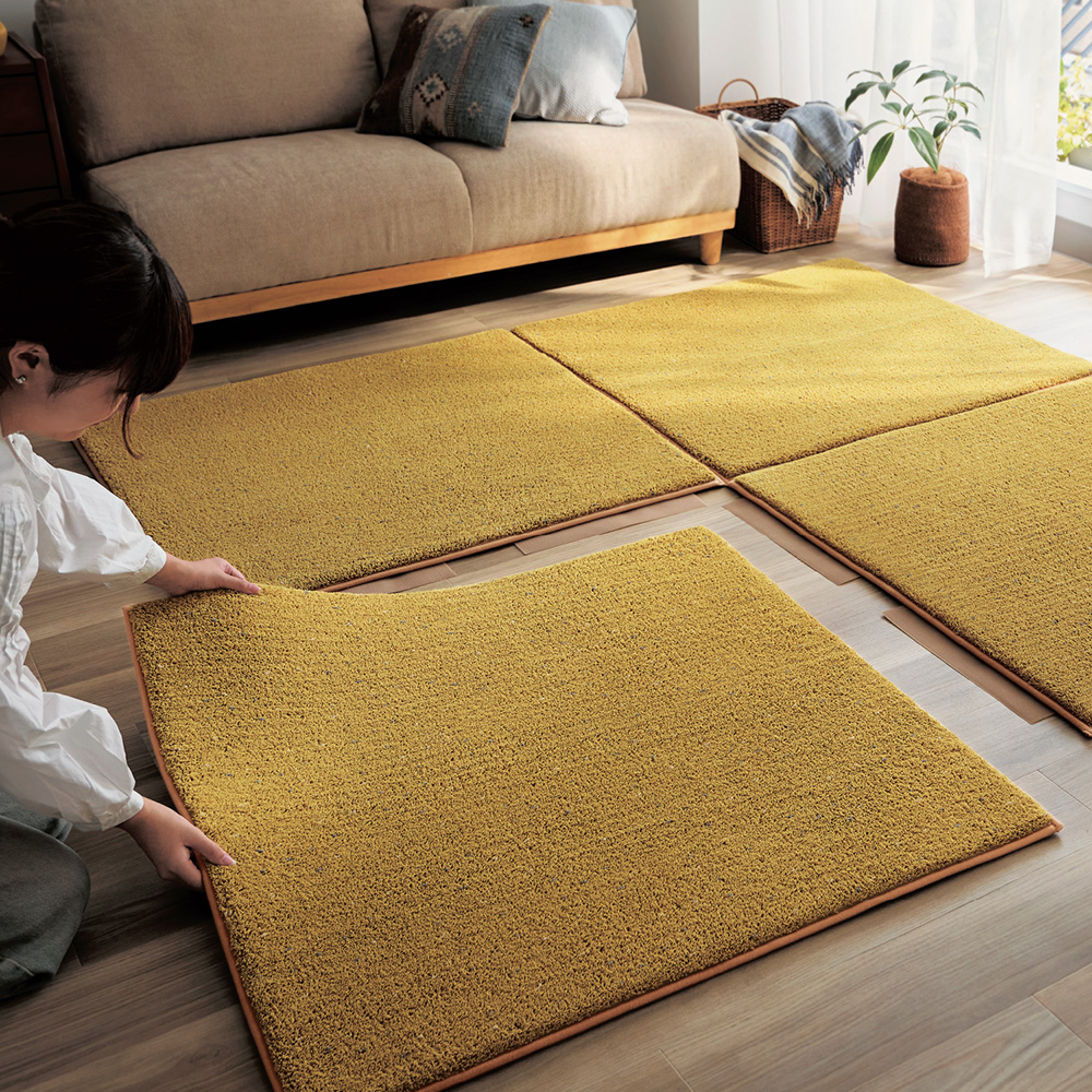 【安くて安心】ミックスカラーの洗える抗菌防臭・防ダニジョイントマット