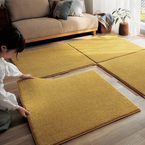 ミックスカラーの洗える抗菌防臭・防ダニジョイントマット