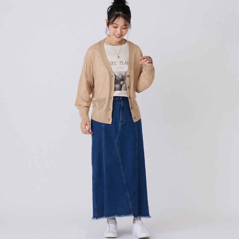 モデル身長167cm／Ｍ～Ｌサイズ着用