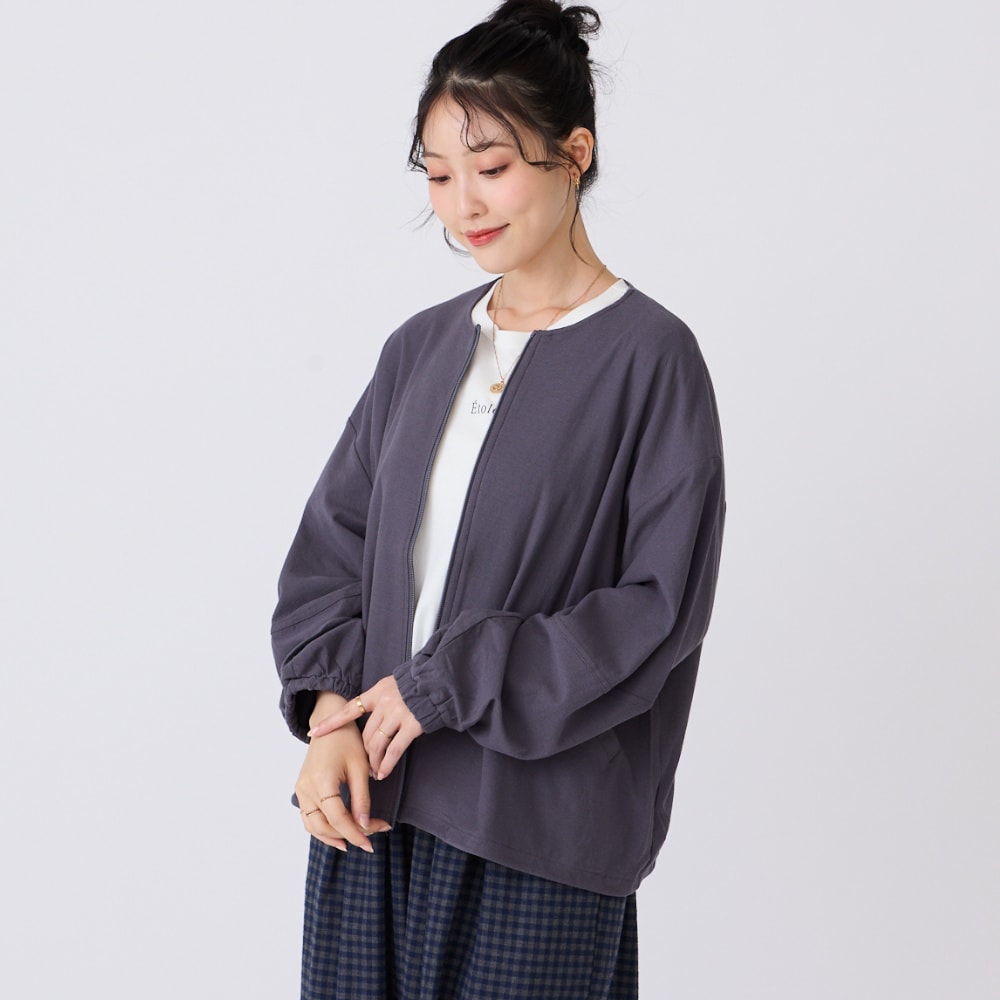 極美品MARK & LONA 異素材中綿ジップアップジャケット 38 極美品MARK & LONA 異素材中綿ジップアップジャケット 38 極美品MARK