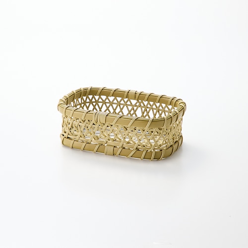 洗える竹編み風収納かご