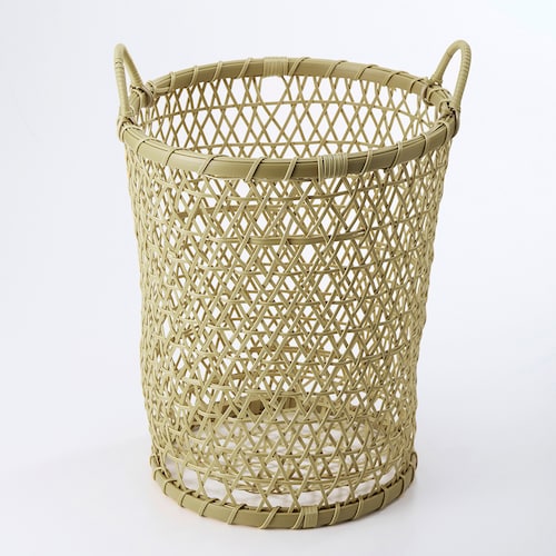 洗える竹編み風ランドリーバスケット