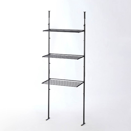 突っ張り折りたたみタオルハンガー物干し