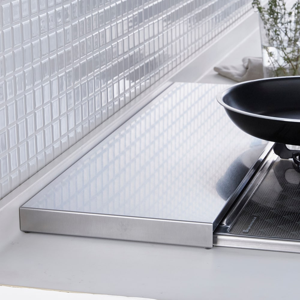 奥行約20cm】燕三条で作る大きな鍋も置きやすいフラット排気口カバー