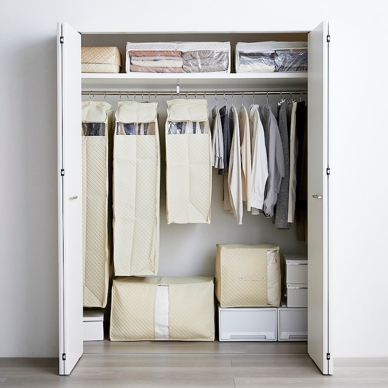アイボリー：同シリーズの衣類・布団収納と一緒に使えば、クローゼットがすっきり整います