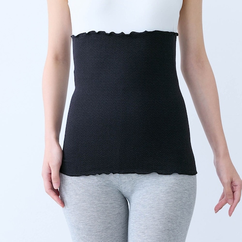 とろふわストレッチコットン腹巻(脇縫い目なし)［日本製］