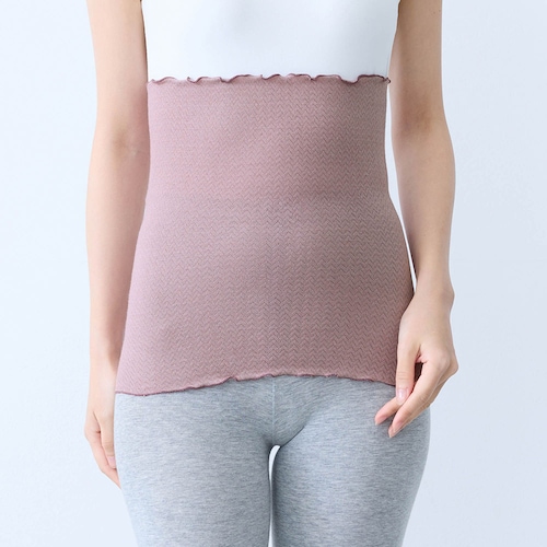 とろふわストレッチコットン腹巻(脇縫い目なし)［日本製］