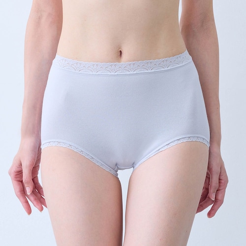 【トリンプ共同企画】とことん国産にこだわった綿混ショーツ（日本製）（脇接ぎ無し）