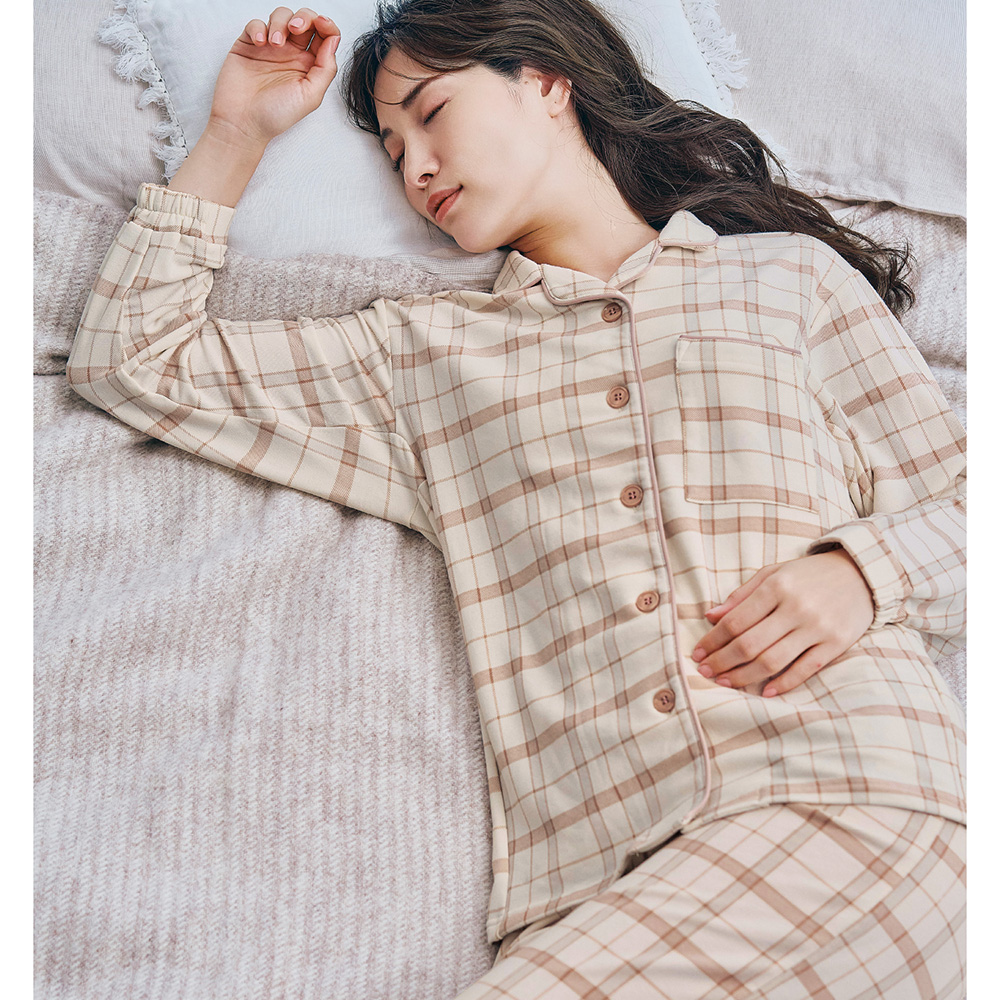 もっちり綿混ストレッチ快眠パジャマ(イフミック加工)リカバミー/RecoveMe もっちり綿混ストレッチ快眠パジャマ(イフミック加工)リカバミー/RecoveMe