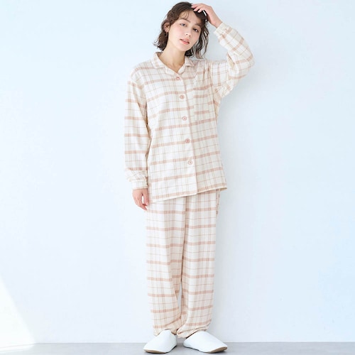 もっちり綿混ストレッチ快眠パジャマ（イフミック加工）