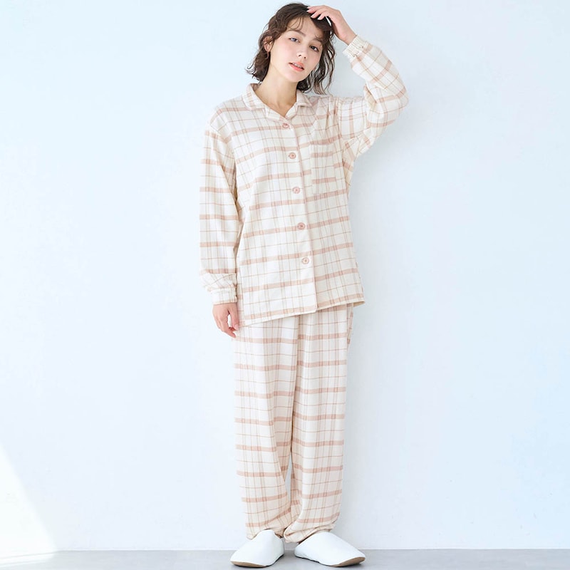 ピンクベージュチェック