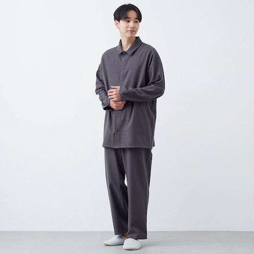 着心地やわらかふんわりコットン起毛パジャマメンズ