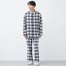 オフホワイトネイビーチェック