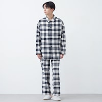 オフホワイトネイビーチェック