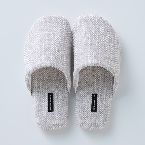 ざっくりした織り感がおしゃれな洗えるソフトスリッパ ＜M～L＞