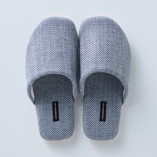 ざっくりした織り感がおしゃれな洗えるソフトスリッパ ＜M～L＞