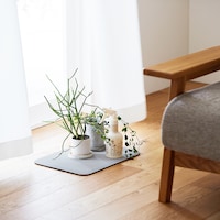 リビングで観葉植物の下に敷くマットとしても使用できます