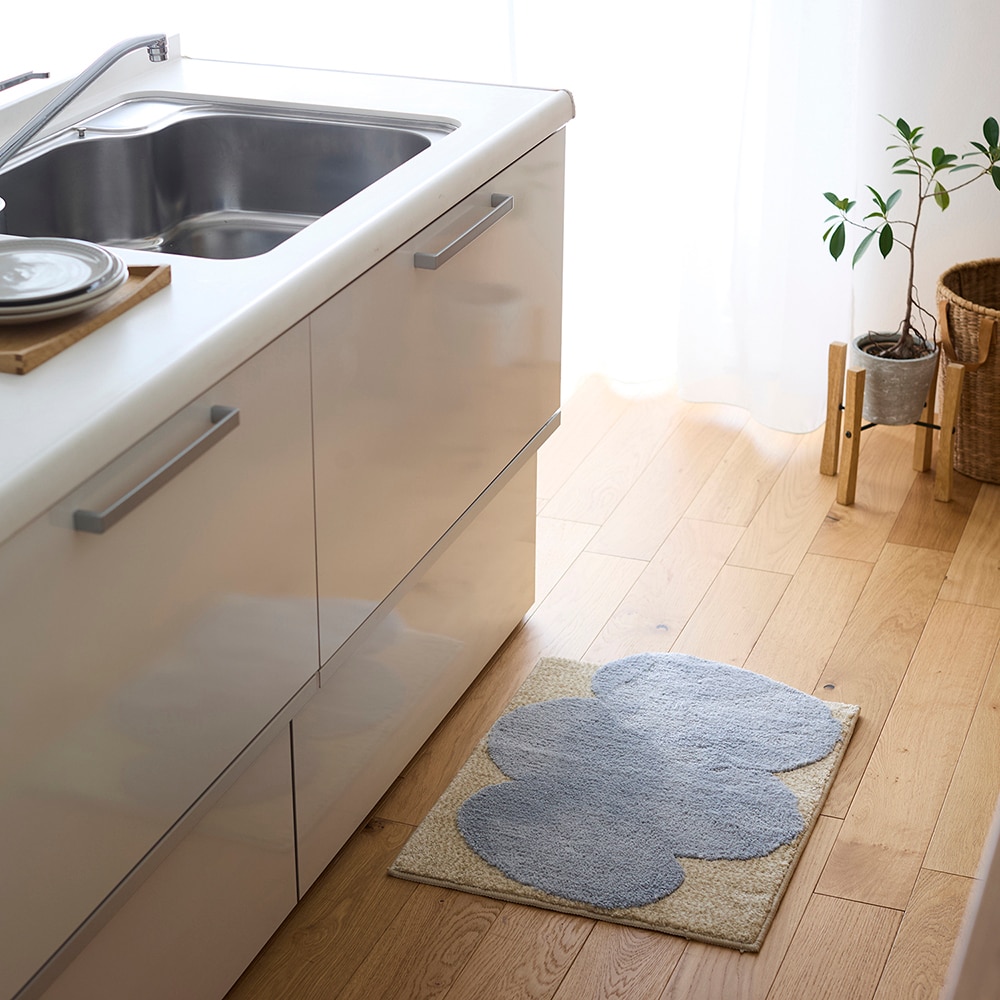 吸水仕様のアクセントマット 【トイレマット・バスマット・洗面前にも